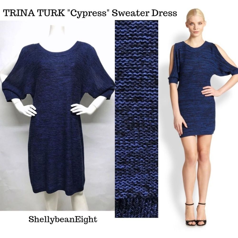 TRINA TURK Cypress Sweater Knit Stretch Dress XL L